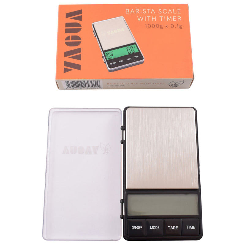 YAGUA SCALE & BREW TIMER: DUAL DISPLAY SERIES 1000G X 0.1G ACC0002 - The Coffee Machine Collective