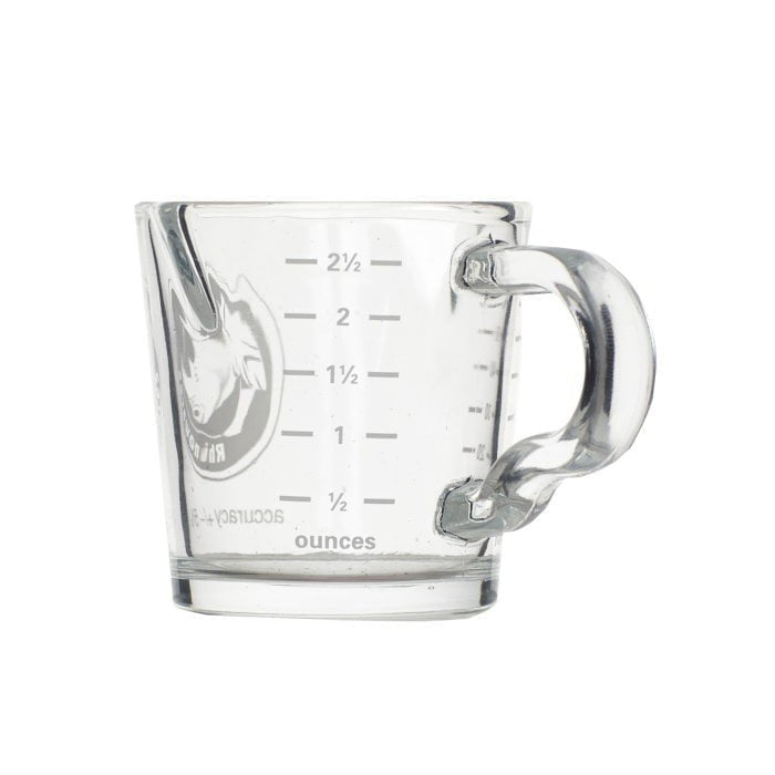 RHINO SHOT GLASS 2.4OZ/70ML WITH SPOUT AND HANDLE - The Coffee Machine Collective