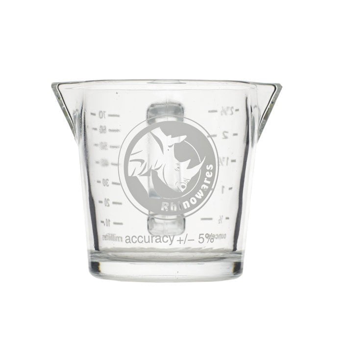 RHINO SHOT GLASS 2.4OZ/70ML WITH SPOUT AND HANDLE - The Coffee Machine Collective